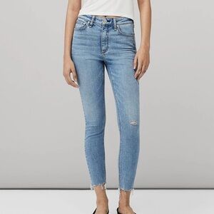 Rag and Bone hi rise skinny ankle jeans NO HOLE IN KNEE